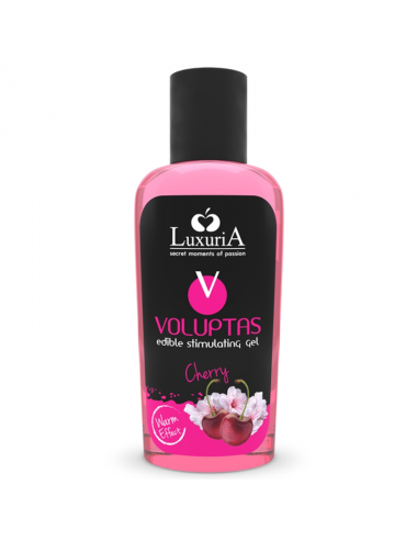 LUXURIA VOLUPTAS EDIBLE MASSAGE GEL WARMING EFFECT - CHERRY 100 ML