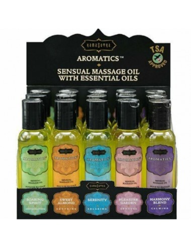 KAMASUTRA 15 MASSAGE OILS + DISPLAY BOX