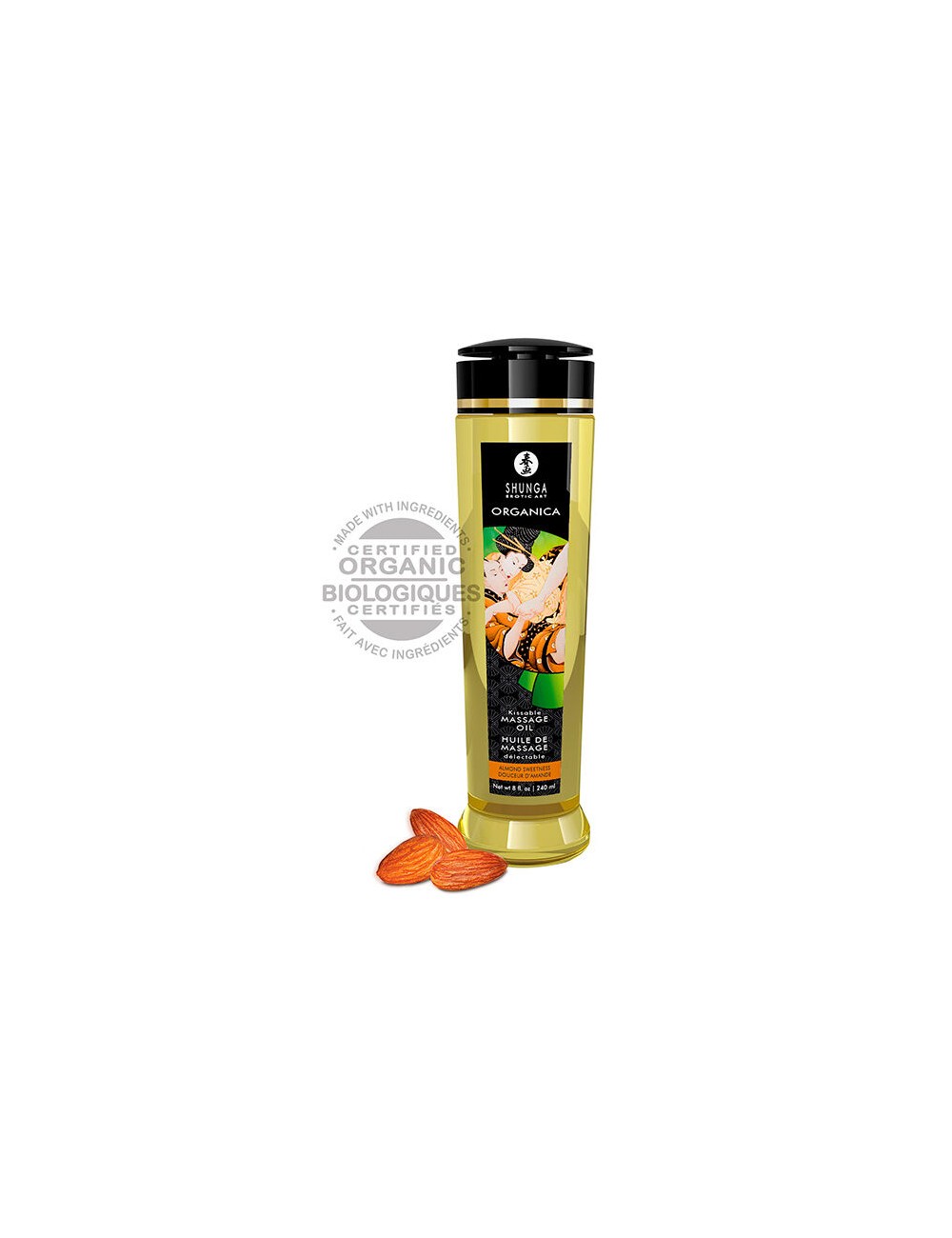 SHUNGA KISSABLE MASSAGE OIL ORGANICA 240ML SHUNGA KISSABLE MASSAGE OIL ORGANICA 240ML
