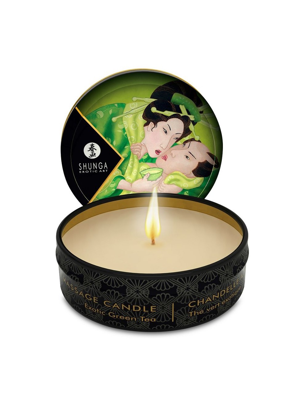 MINI CARESS BY CANDLELIGHT MASSAGE CANDLE EXOTIC GREEN TEA MINI CARESS BY CANDLELIGHT MASSAGE CANDLE EXOTIC GREEN TEA