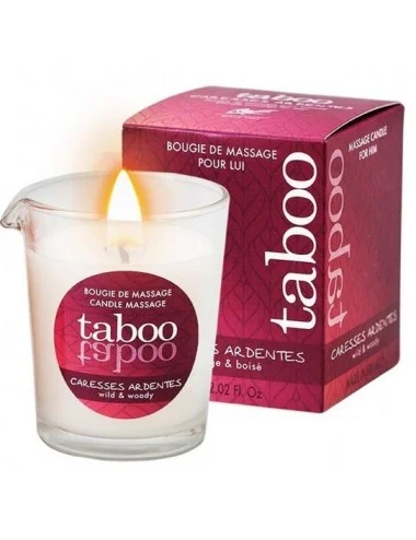 TABOO CANDLE MASSAGE MEN CARESSES ARDENTES SMELL FERN