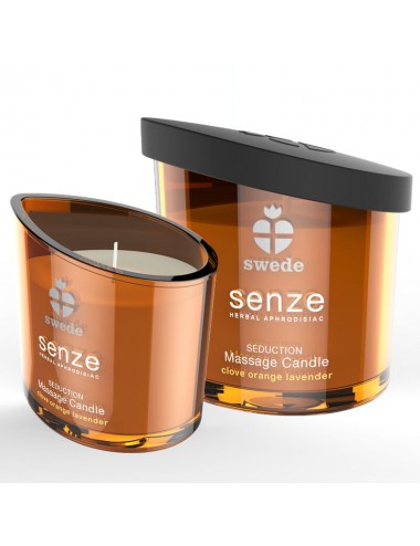 SWEEDE SENZE SEDUCTION MASSAGE CANDLE - CLOVE, ORANGE, LAVENDER