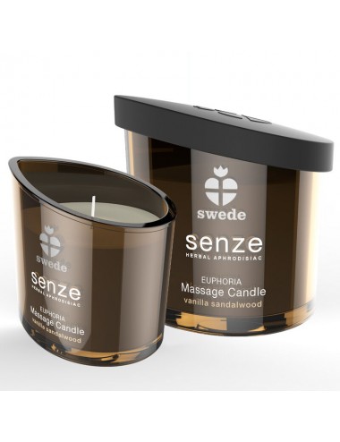 SWEEDE SENZE EUPHORIA MASSAGE CANDLE - VANILLA, SANDALWOOD