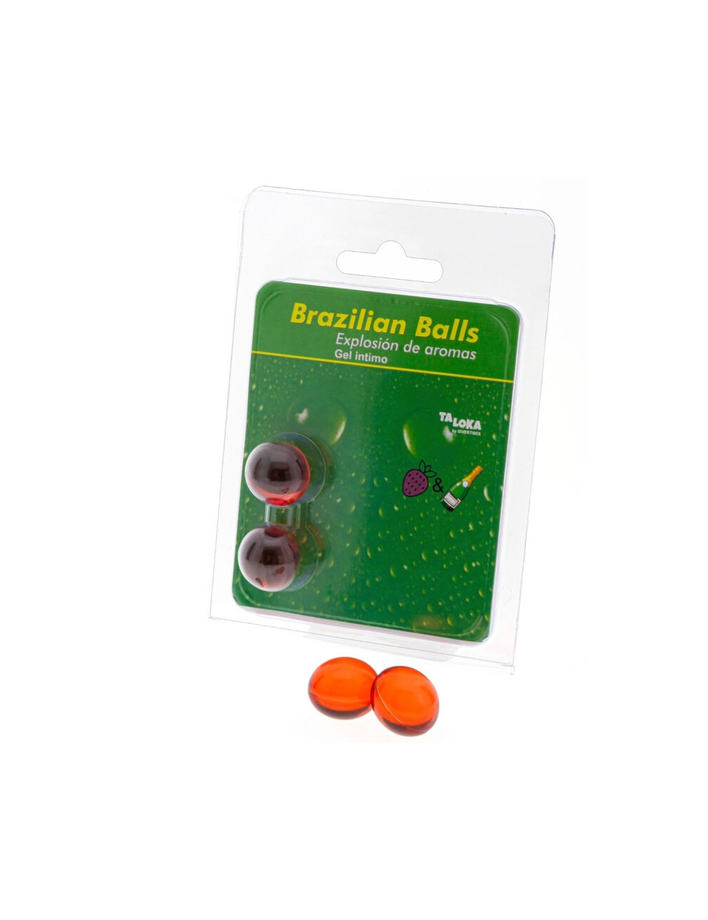 TALOKA - 2 BRAZILIAN BALLS STRAWBERRIES & CHAMPAGNE INTIMATE GEL TALOKA - 2 BRAZILIAN BALLS STRAWBERRIES & CHAMPAGNE INTIMATE GEL