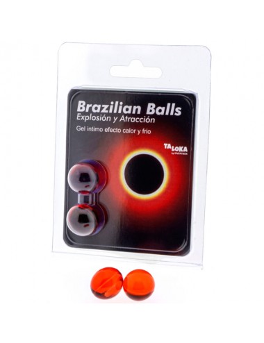 TALOKA - 2 BRAZILIAN BALLS HOT & COLD EFFECT EXCITING GEL