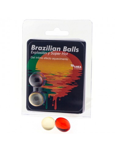TALOKA - 2 BRAZILIAN BALLS SUPER HOT EFFECT EXCITING GEL