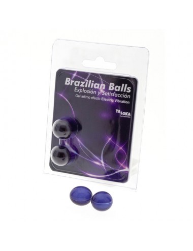 TALOKA - 2 BRAZILIAN BALLS ELECTRIC VIBRATING EFFECT EXCITING GEL