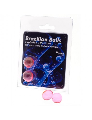 TALOKA - 2 BRAZILIAN BALLS REFRESH VIBRATING EFFECT EXCITING GEL