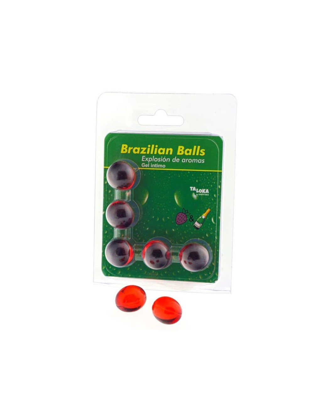 TALOKA - 5 BRAZILIAN BALLS STRAWBERRIES & CHAMPAGNE INTIMATE GEL TALOKA - 5 BRAZILIAN BALLS STRAWBERRIES & CHAMPAGNE INTIMATE GEL