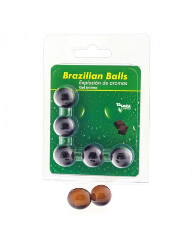 TALOKA - 5 BRAZILIAN BALLS CHOCOLATE INTIMATE GEL