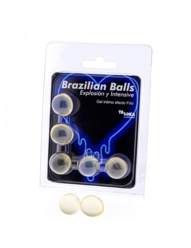 TALOKA - 5 BRAZILIAN BALLS COLD & VIBRATION EFFECT EXCITING GEL