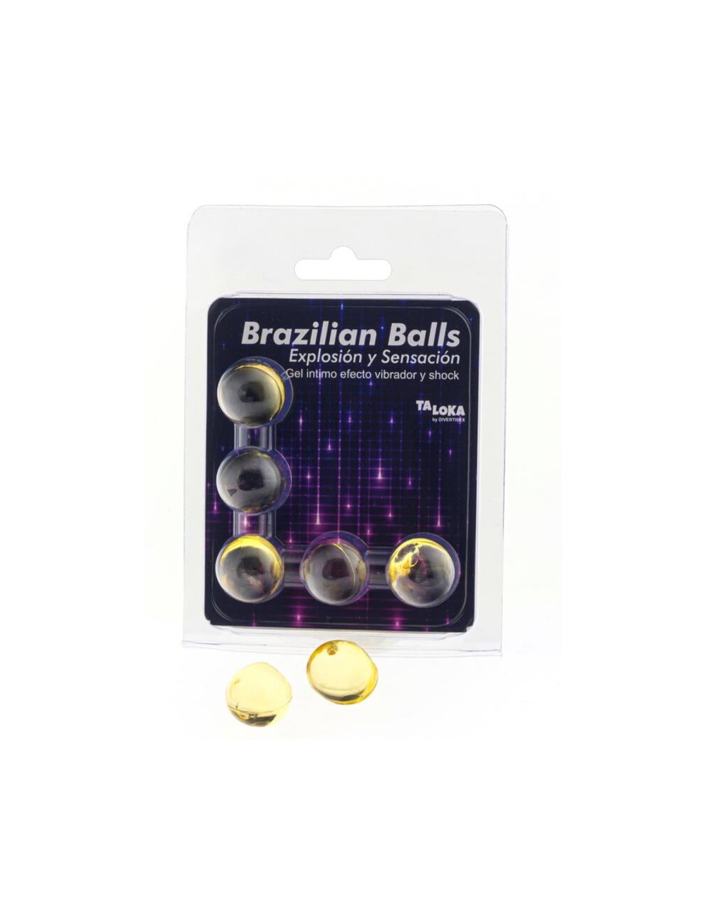 TALOKA - 5 BRAZILIAN BALLS VIBRATING & SHOCK EFFECT EXCITING GEL