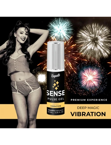 COQUETTE CHIC DESIRE PULSE GEL STRAWBERRY MAGIC VIBRATION PREMIUM 6ML