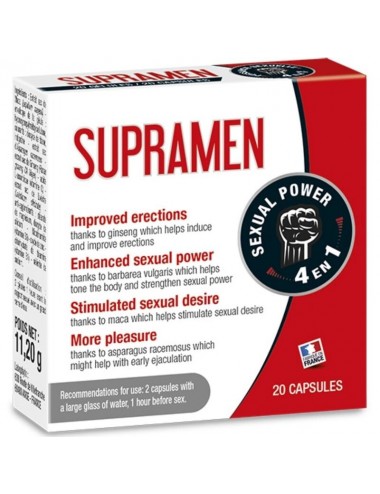SUPRAMEN 20 CAPSULES SEXUAL POWER 4 IN 1