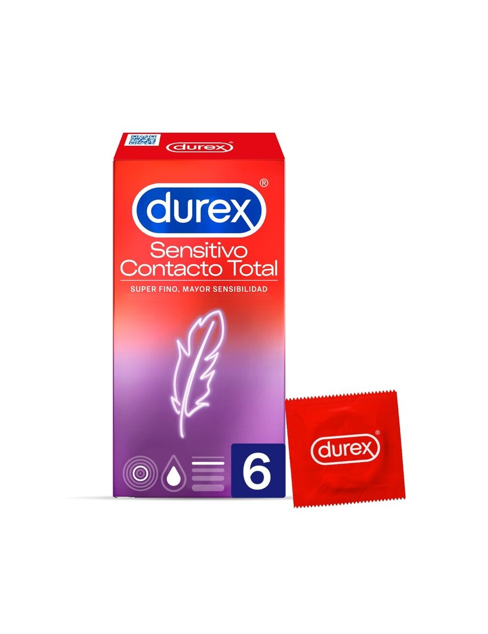 SENSITIVE DUREX CONTACT TOTAL 6 UNITS SENSITIVE DUREX CONTACT TOTAL 6 UNITS