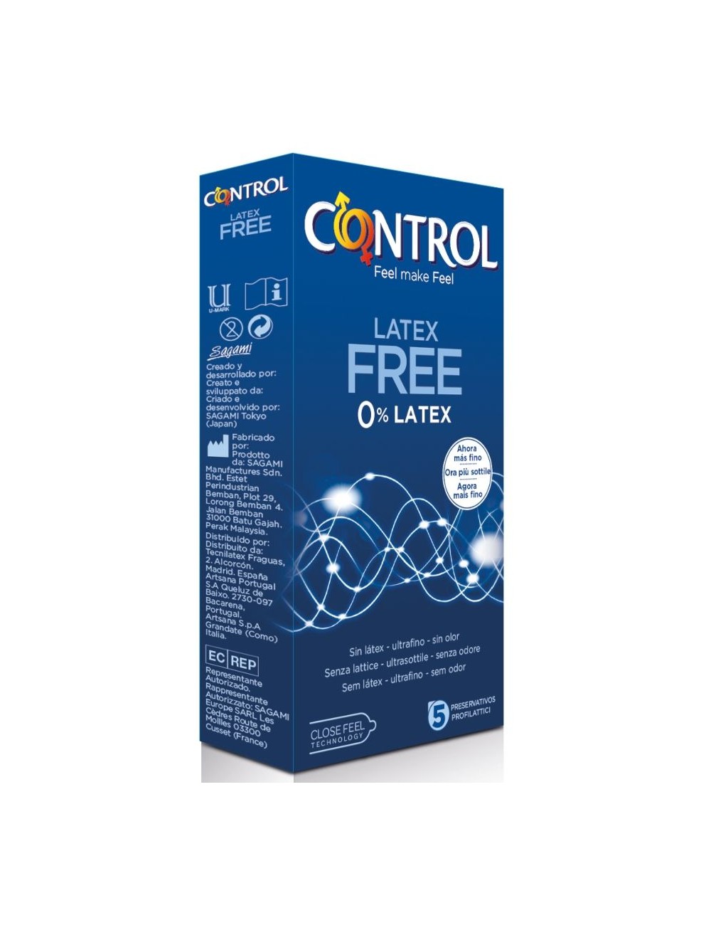 CONTROL FREE WITHOUT LATEX 5 UNIT