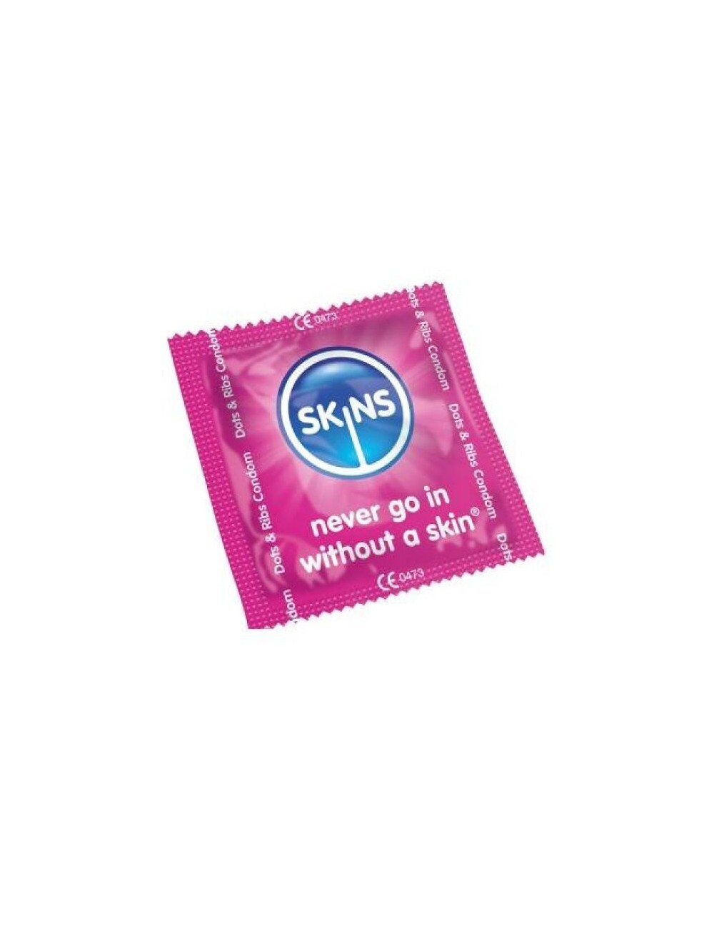 SKINS CONDOMS DOTS & RIBS BAG 500 UDS SKINS CONDOMS DOTS & RIBS BAG 500 UDS