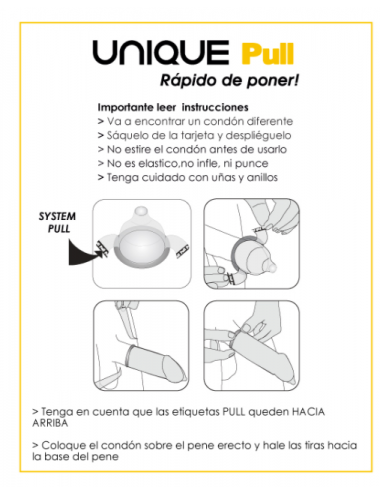 UNIQ PULL FREE LATEX  3UDS