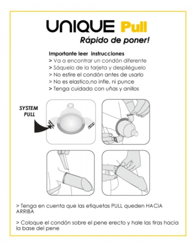 UNIQ PULL FREE LATEX  3UDS