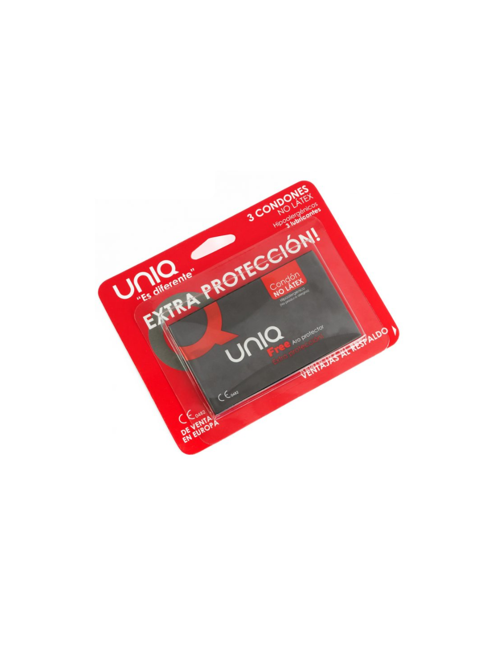UNIQ FREE LATEX WITH RING  3UDS