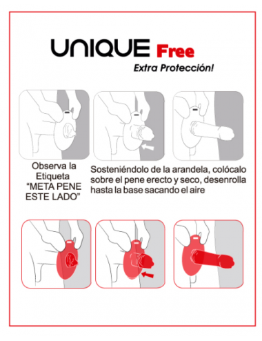 UNIQ FREE LATEX WITH RING  3UDS