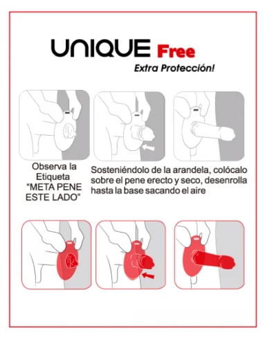 UNIQ FREE LATEX WITH RING  3UDS