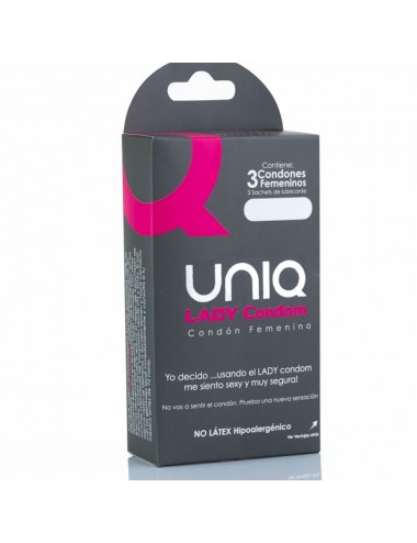 UNIQUE LADY CONDOM FRE LATEX 3 UDS