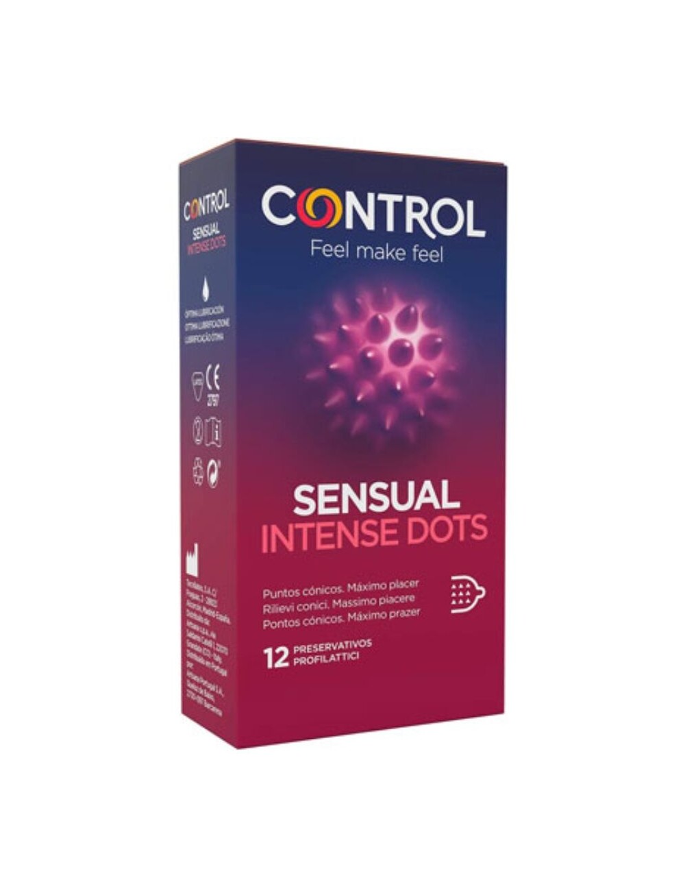 CONTROL SPIKE CONDOMS WITH CONICAL POINTS 12 UNITS CONTROL SPIKE CONDOMS WITH CONICAL POINTS 12 UNITS