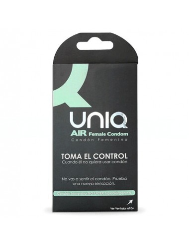UNIQ AIR FEMALE CONDOM  3 UNITS