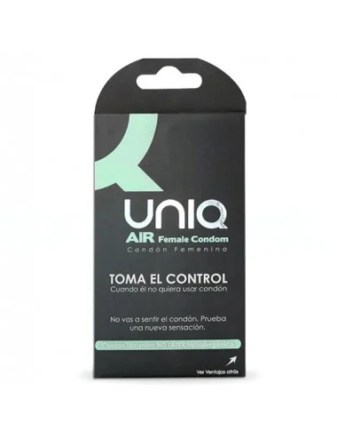 UNIQ AIR FEMALE CONDOM  3 UNITS
