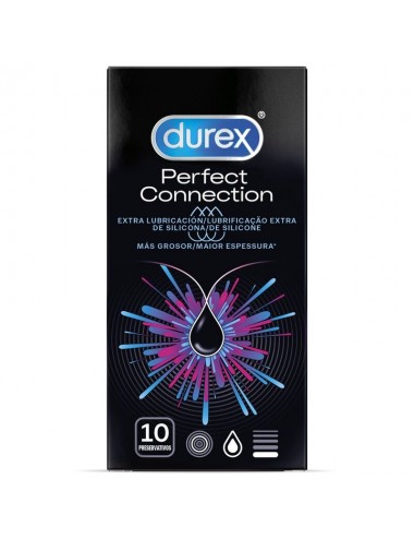 DUREX PERFECT CONNECTION SILICONE EXTRA LUBRIFICATION 10 UNITS