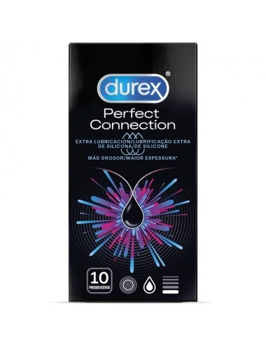 DUREX PERFECT CONNECTION SILICONE EXTRA LUBRIFICATION 10 UNITS