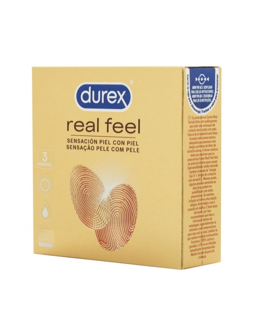 DUREX REAL FEEL CONDOMS 3 UDS DUREX REAL FEEL CONDOMS 3 UDS