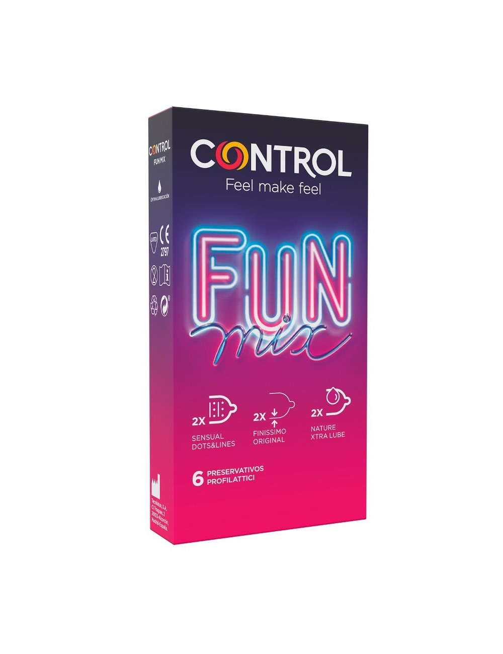 CONTROL FEEL FUN MIX 6 UDS CONTROL FEEL FUN MIX 6 UDS