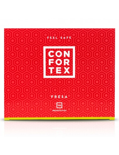CONFORTEX STRAWBERRY CONDOM 144 UNITS
