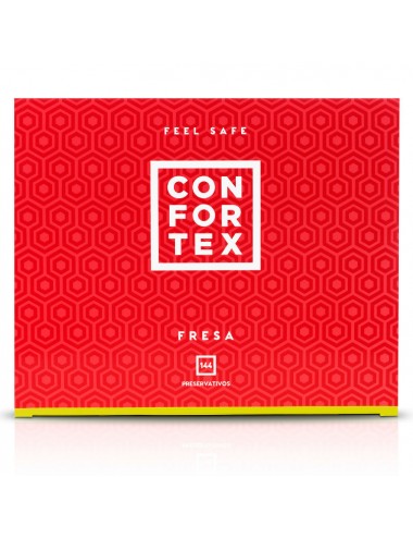 CONFORTEX STRAWBERRY CONDOM 144 UNITS