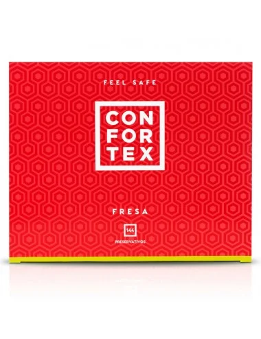 CONFORTEX STRAWBERRY CONDOM 144 UNITS
