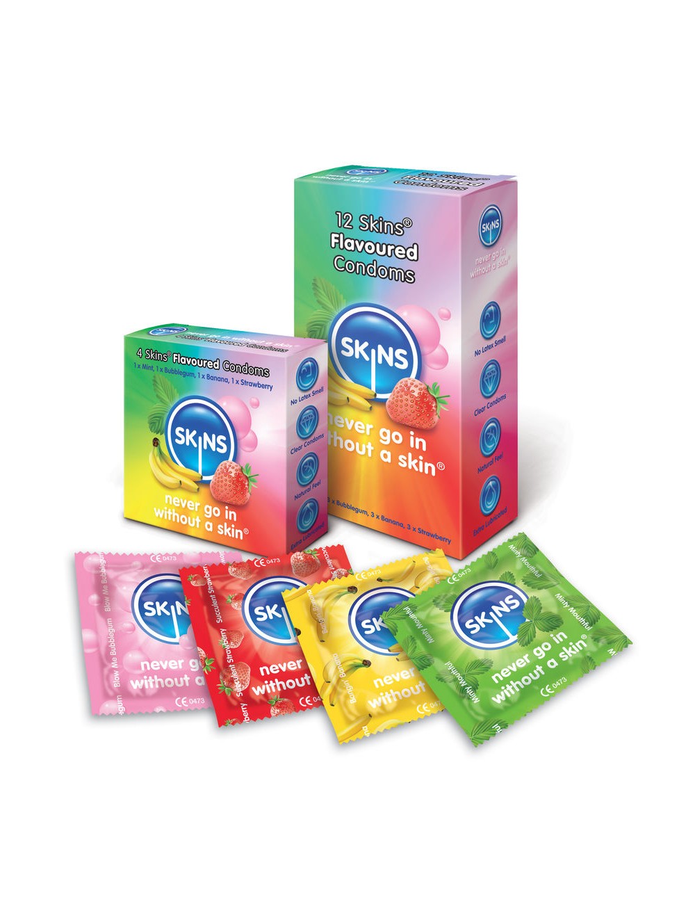 SKINS CONDOM FLAVOURS 12 PACK SKINS CONDOM FLAVOURS 12 PACK