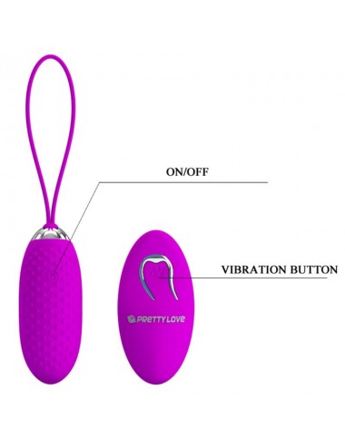 PRETTY LOVE JOANNA REMOTE CONTROL VIBRATING EGG 12 FUNCTIONS