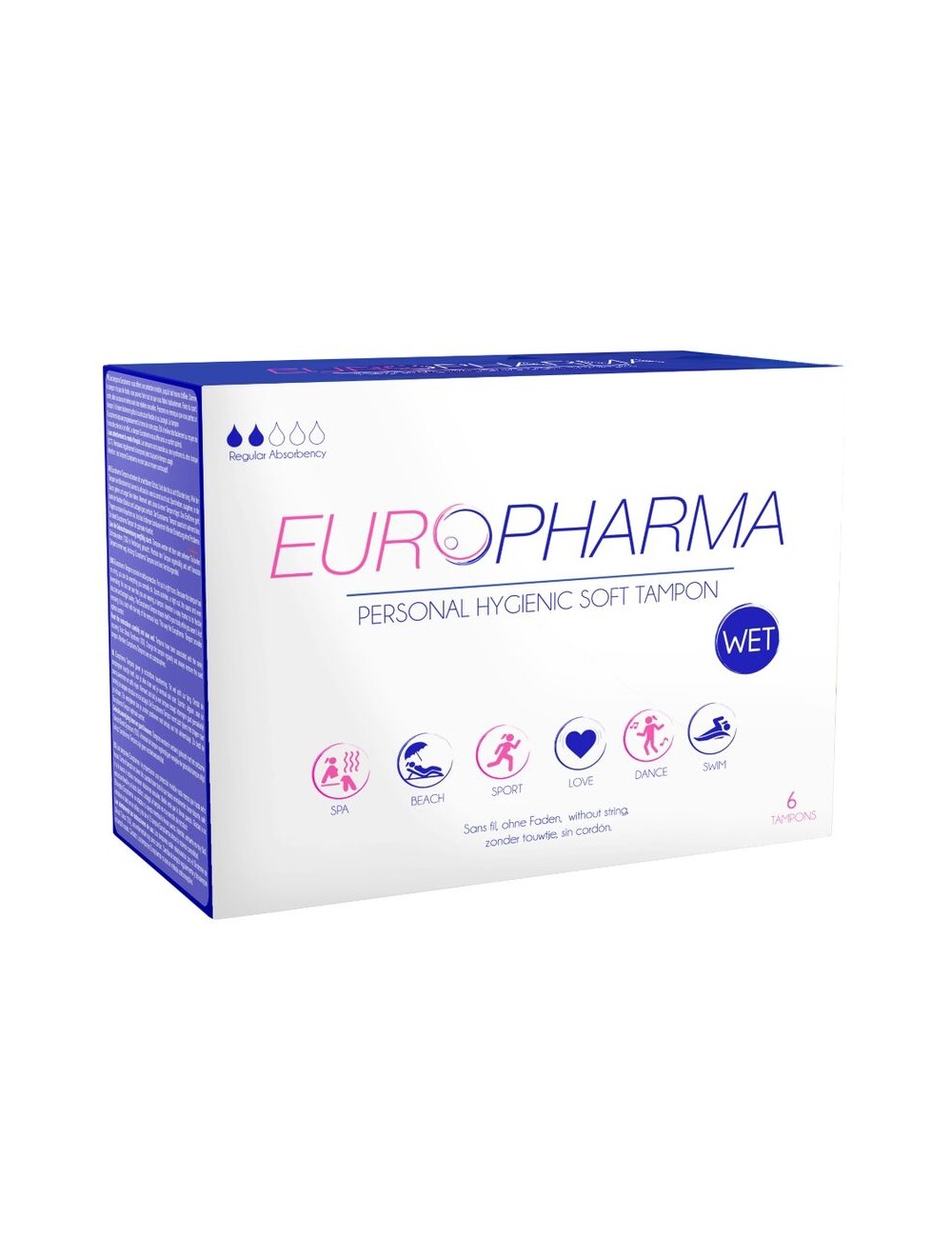 EUROPHARMA TAMPONS ACTION TAMPONS 6 UNITS