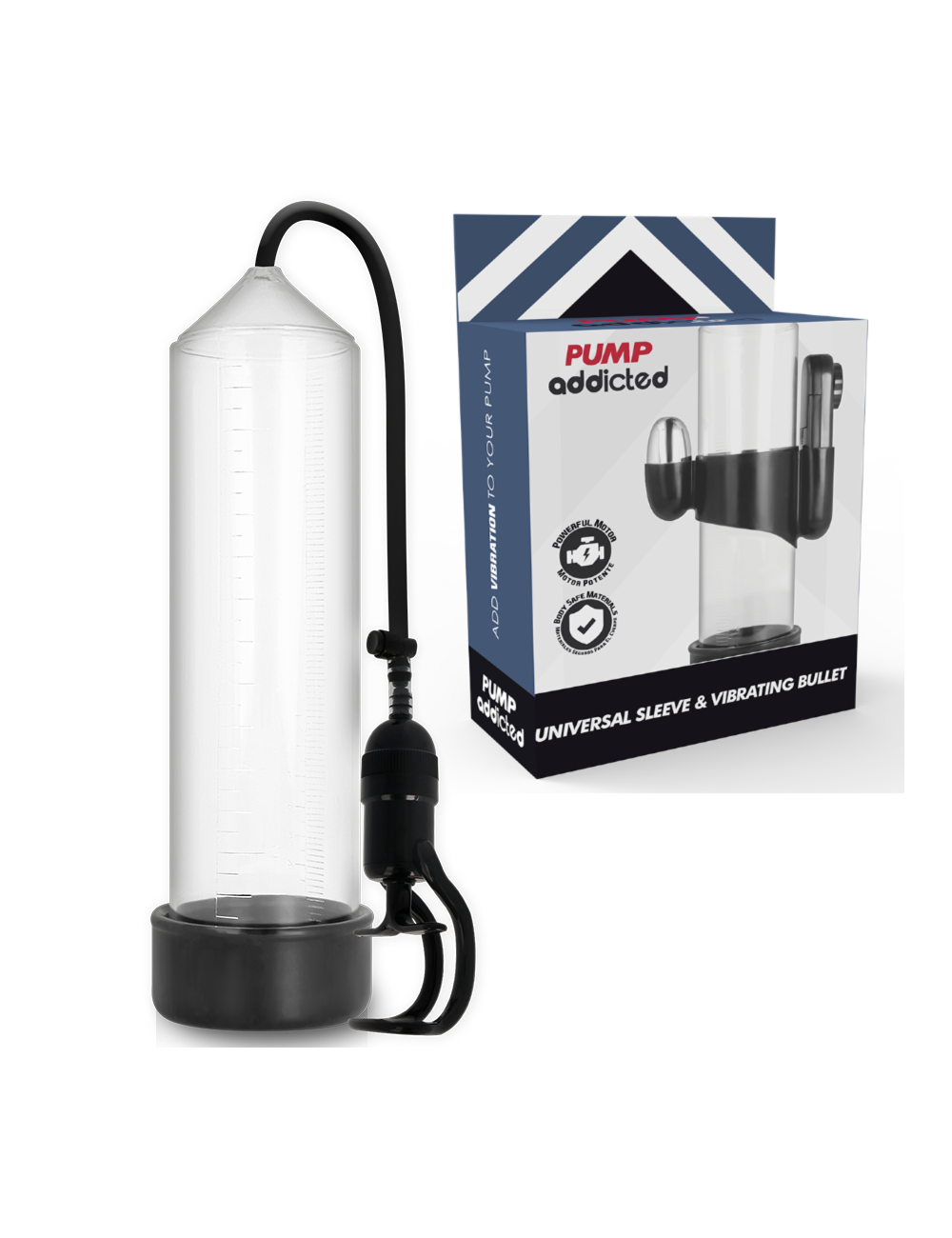 PUMP ADDICTED RX5 TRANSPARENT VIBRATOR PUMP ADDICTED RX5 TRANSPARENT VIBRATOR