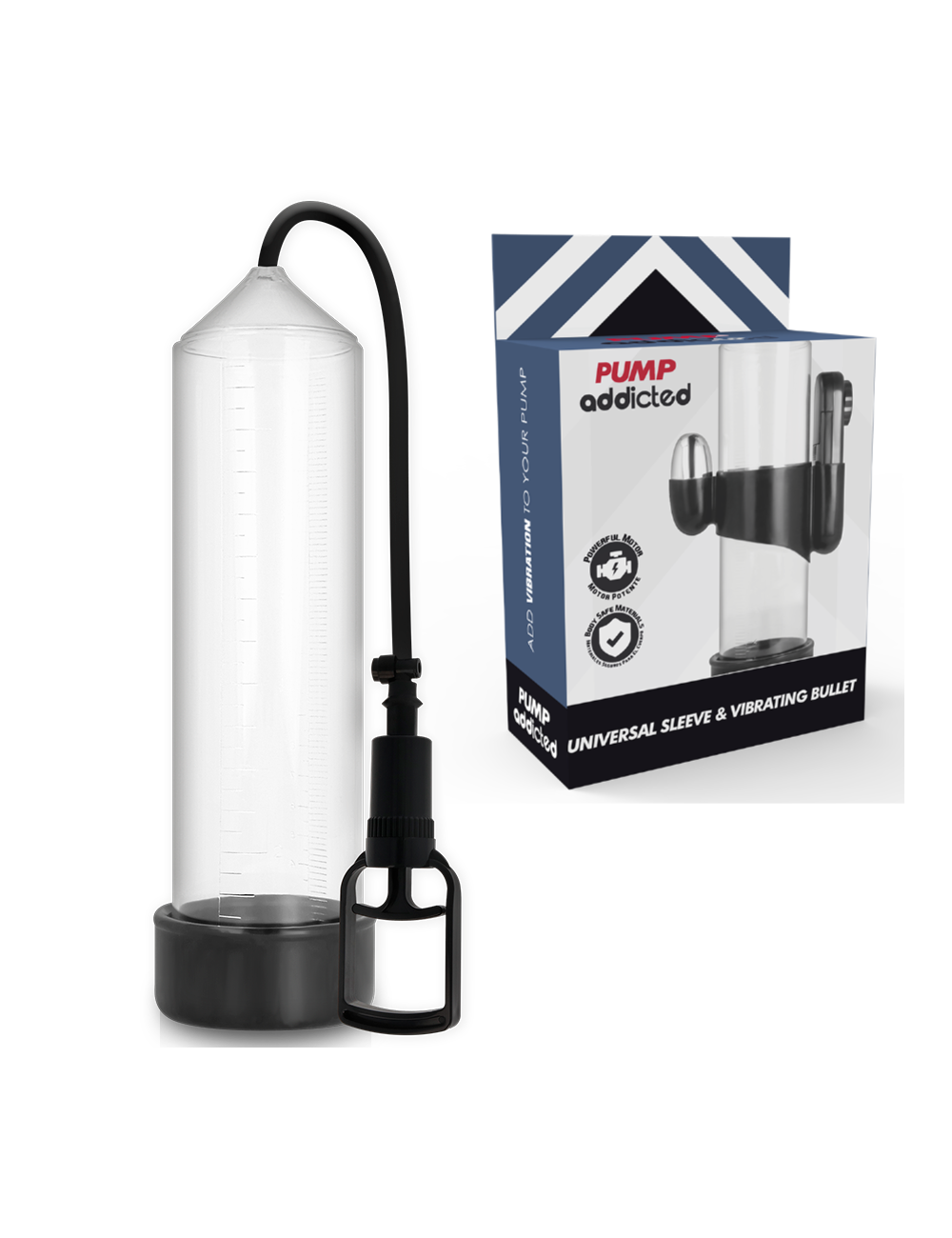 PUMP ADDICTED RX7 TRANSPARENT VIBRATOR