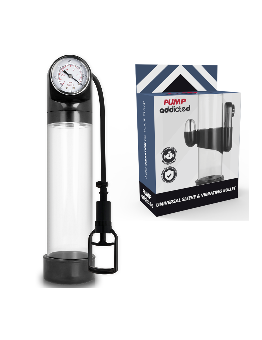 PUMP ADDICTED RX9 TRANSPARENT VIBRATOR PUMP ADDICTED RX9 TRANSPARENT VIBRATOR