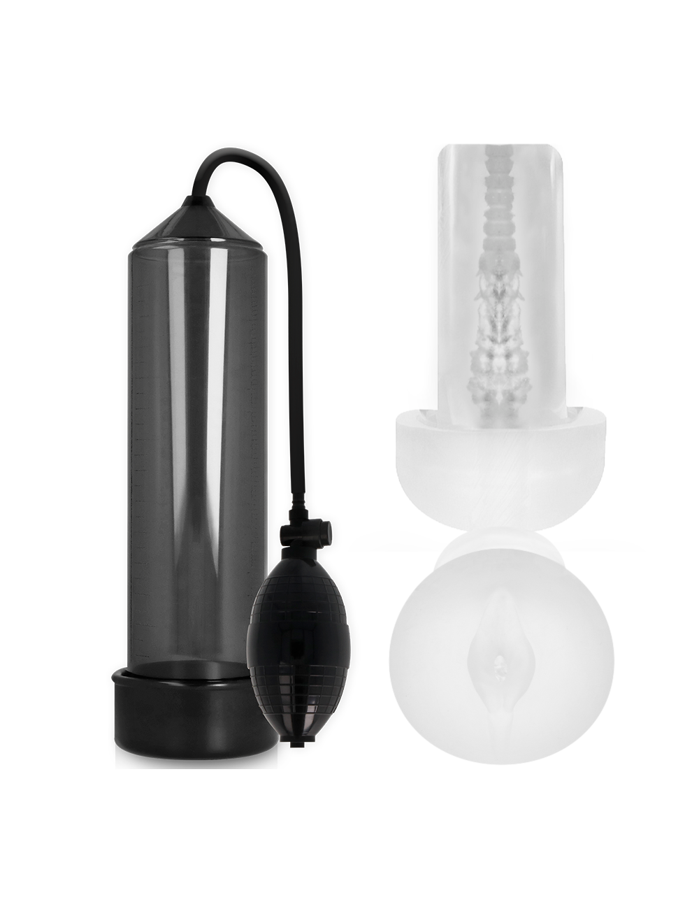PUMP ADDICTED RX3 BLACK WITH PLEASURE SLEEVE