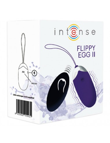 INTENSE FLIPPY II  VIBRATING EGG WITH REMOTE CONTROL PURPLE