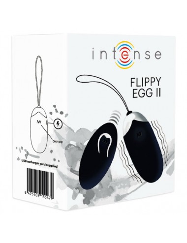 INTENSE FLIPPY II  VIBRATING EGG WITH REMOTE CONTROL BLACK