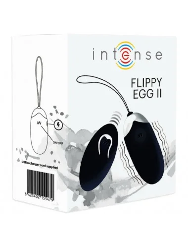 INTENSE FLIPPY II  VIBRATING EGG WITH REMOTE CONTROL BLACK