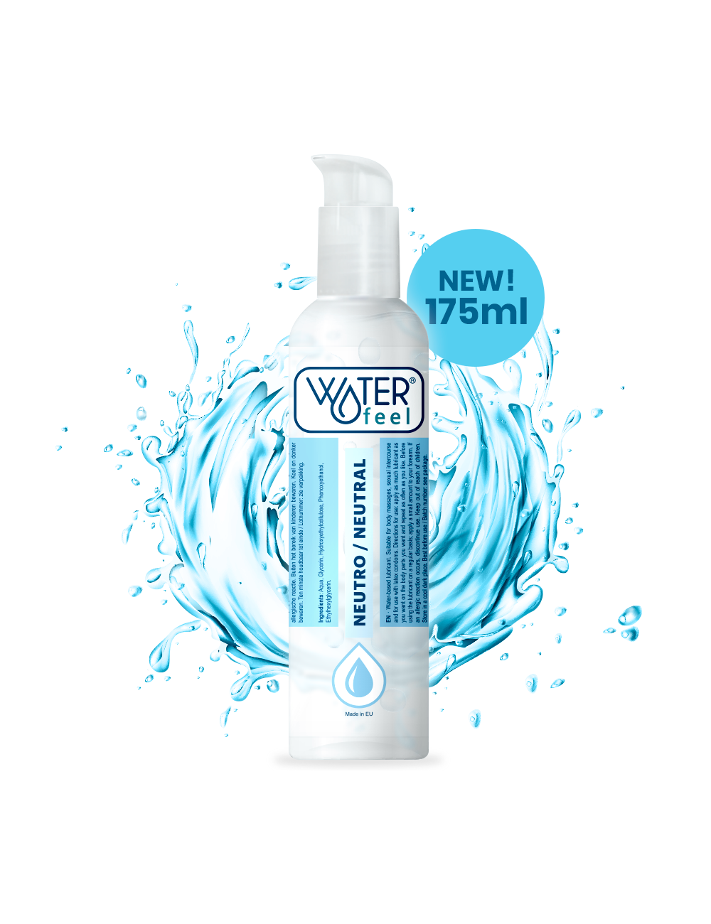 WATERFEEL LUBE WATERBASED 175 ML EN IT NL FR DE