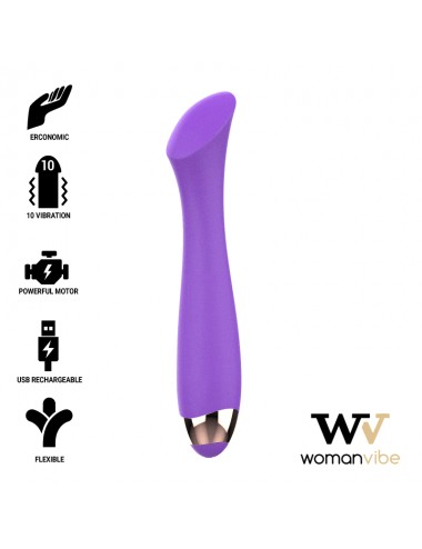 WOMANVIBE MANDY "K" POINT SILICONE RECHARGEABLE VIBRATOR