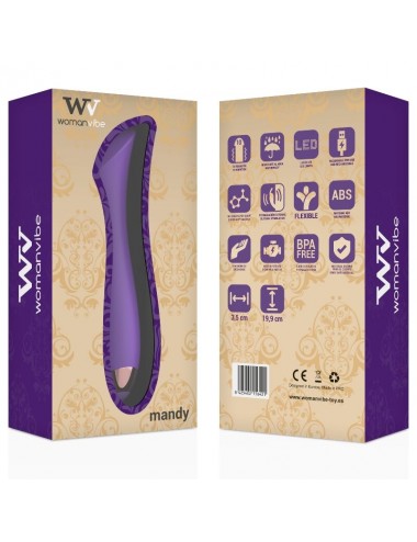WOMANVIBE MANDY "K" POINT SILICONE RECHARGEABLE VIBRATOR